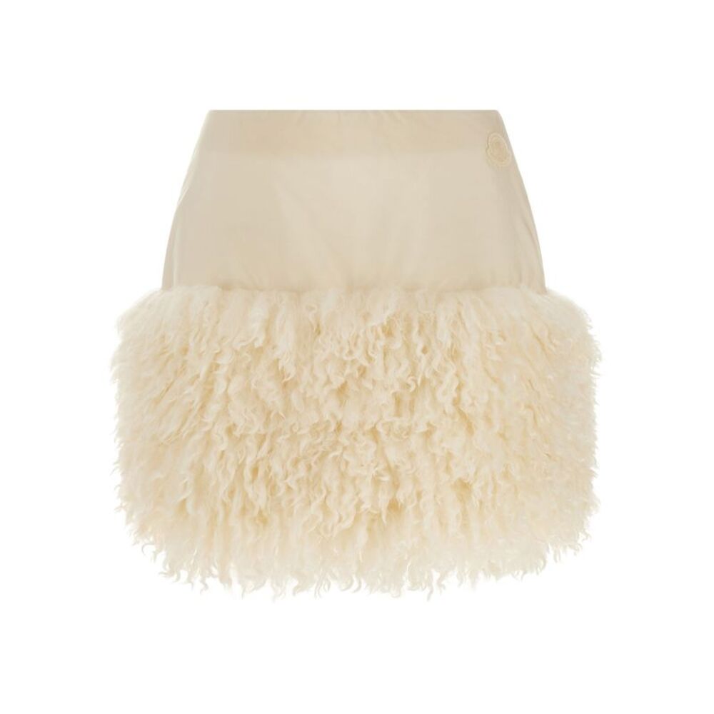 Moncler White Polyamide Long Women's Skirt